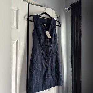 Target Navy Striped Mini Dress